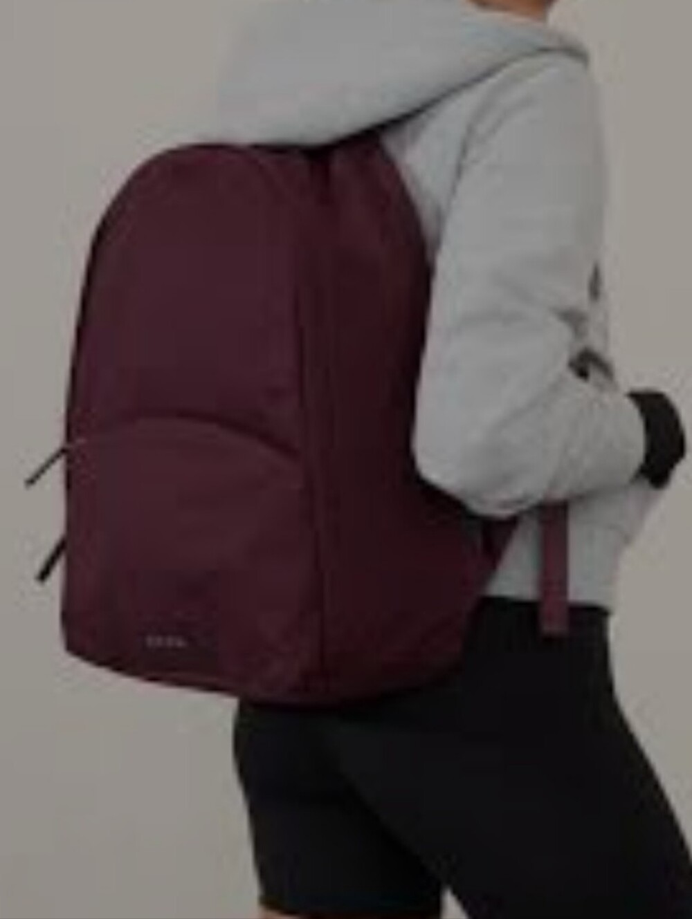 Athleta All About Backpack Spiced Cabernet Burgandy